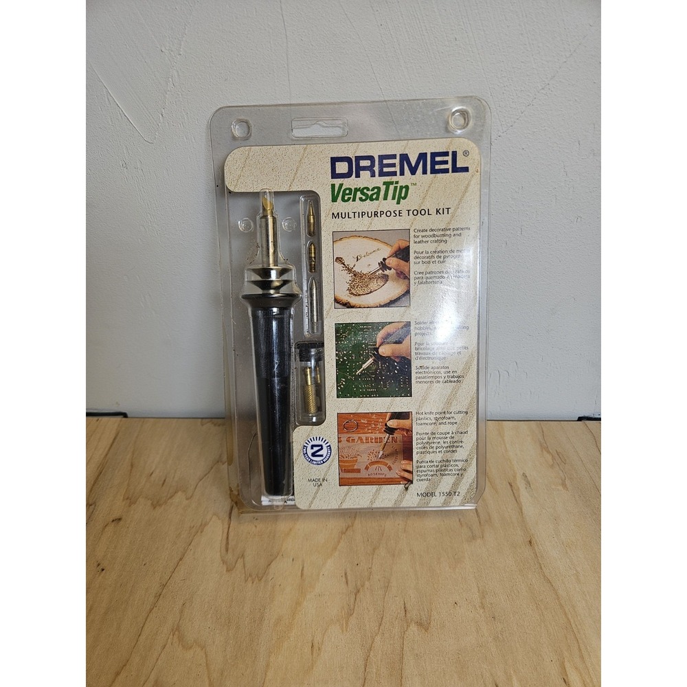 Dremel VersaTip 1550 T2 Multipurpose Tool Kit Woodburning Soldering Vintage